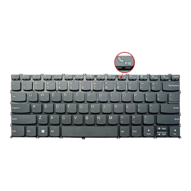 For Lenovo IdeaPad 5 / Yoga Slim 7 Pro US Version Laptop Backlight Keyboard, F10 Key with Phone Icon