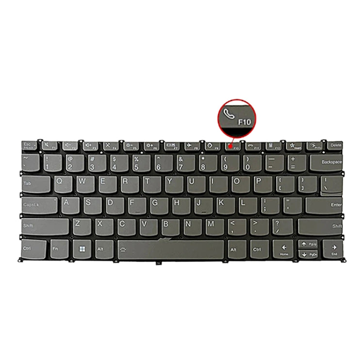 For Lenovo IdeaPad 5 / Yoga Slim 7 Pro US Version Laptop Backlight Keyboard, F10 Key with Phone Icon