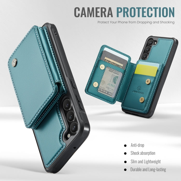 For Samsung Galaxy S23+ 5G JEEHOOD J05 Business Magnetic Style RFID Leather Phone Case