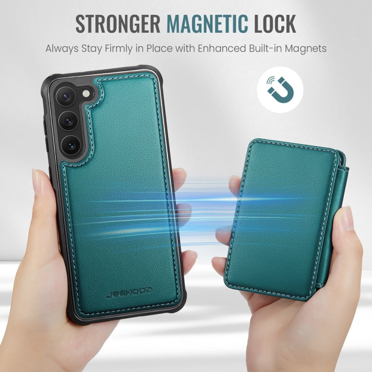 For Samsung Galaxy S23+ 5G JEEHOOD J05 Business Magnetic Style RFID Leather Phone Case