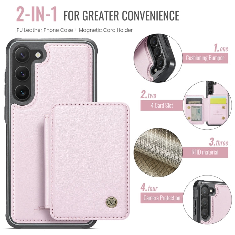 For Samsung Galaxy S23+ 5G JEEHOOD J05 Business Magnetic Style RFID Leather Phone Case