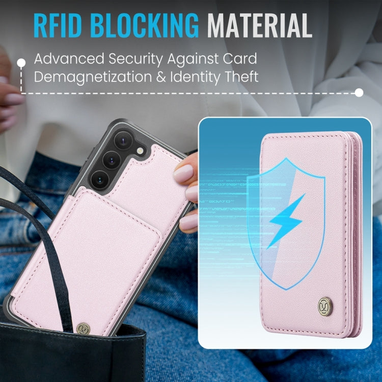 For Samsung Galaxy S23+ 5G JEEHOOD J05 Business Magnetic Style RFID Leather Phone Case