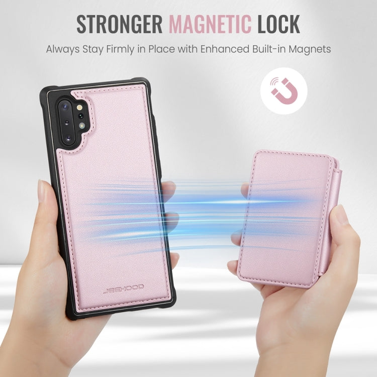 For Samsung Galaxy Note10+ 5G JEEHOOD J05 Business Magnetic Style RFID Leather Phone Case