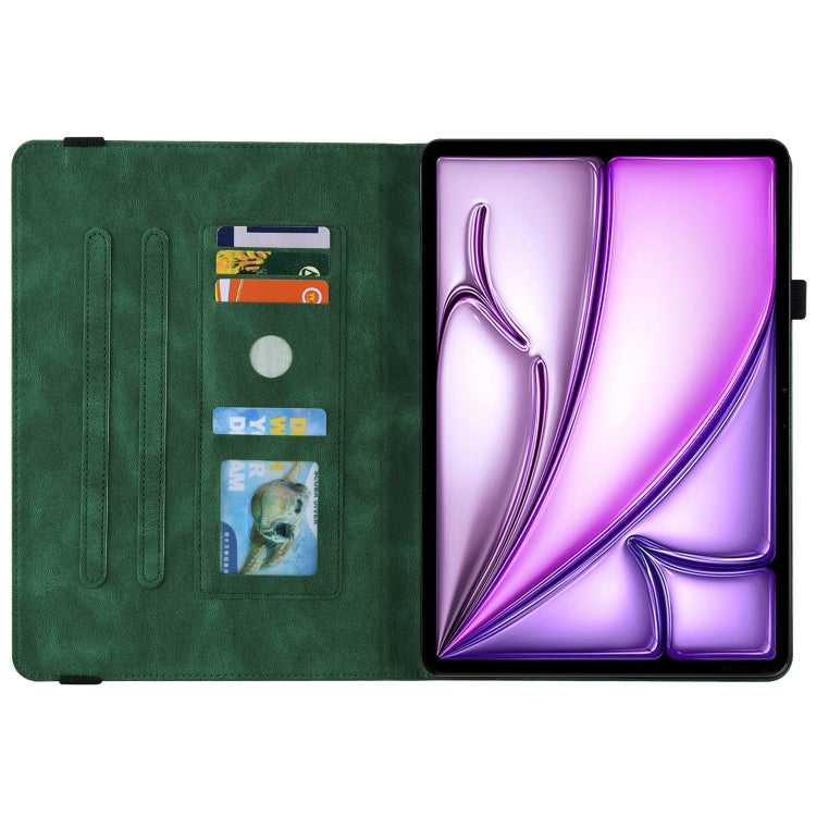 For iPad Air 11 2026 / 2025 / 2024 Butterfly Flower Embossed Leather Tablet Case