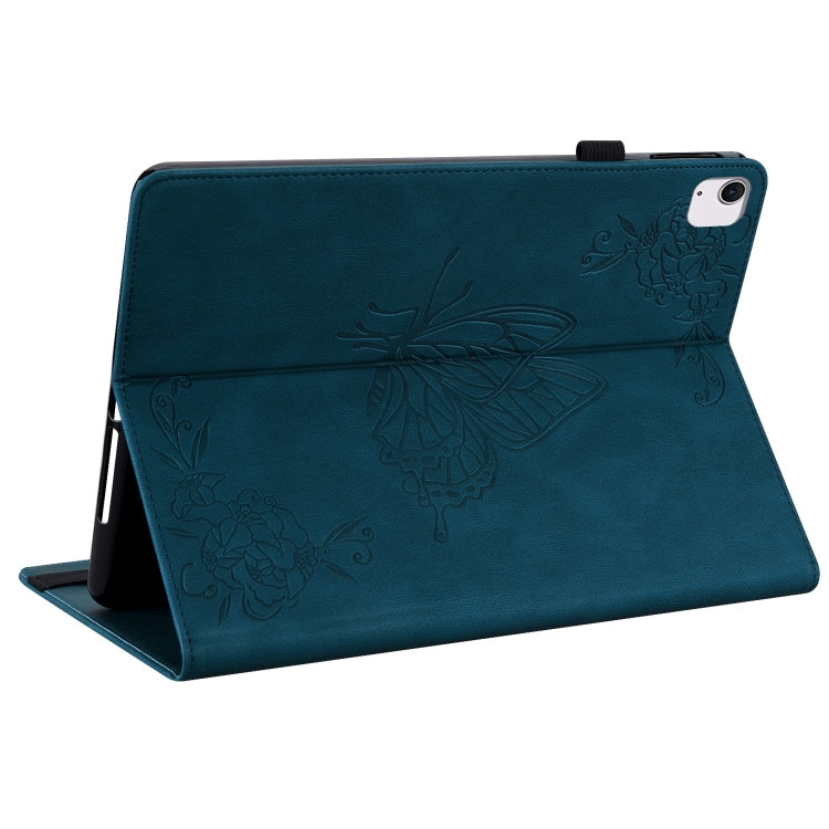 For iPad Air 11 2026 / 2025 / 2024 Butterfly Flower Embossed Leather Tablet Case