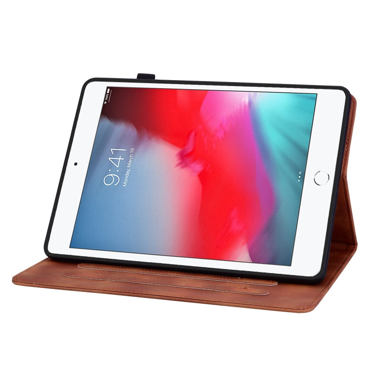 For iPad mini 5 / 4 / 3 / 2 / 1 Lily Embossed Leather Smart Tablet Case