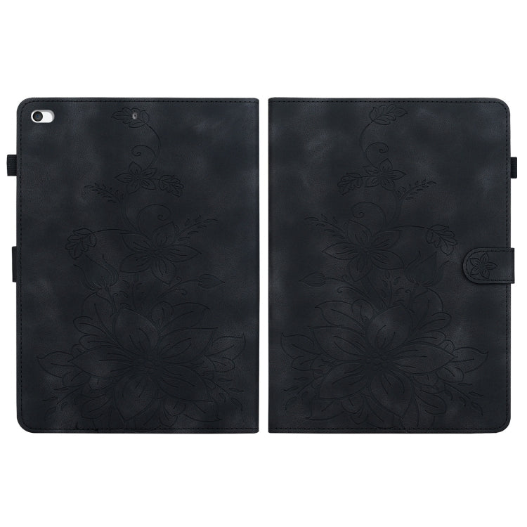 For iPad mini 5 / 4 / 3 / 2 / 1 Lily Embossed Leather Smart Tablet Case