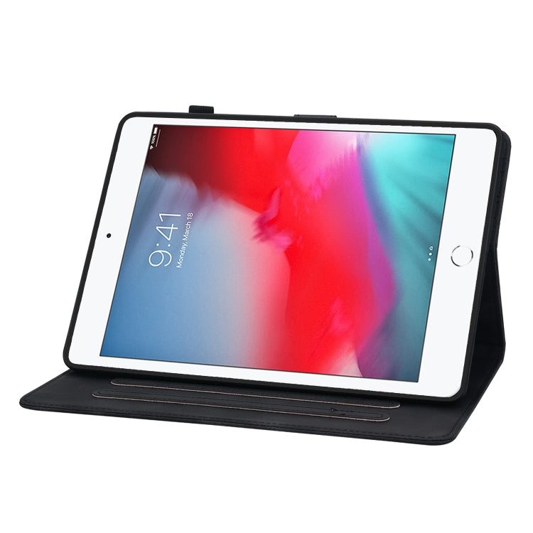 For iPad mini 5 / 4 / 3 / 2 / 1 Lily Embossed Leather Smart Tablet Case