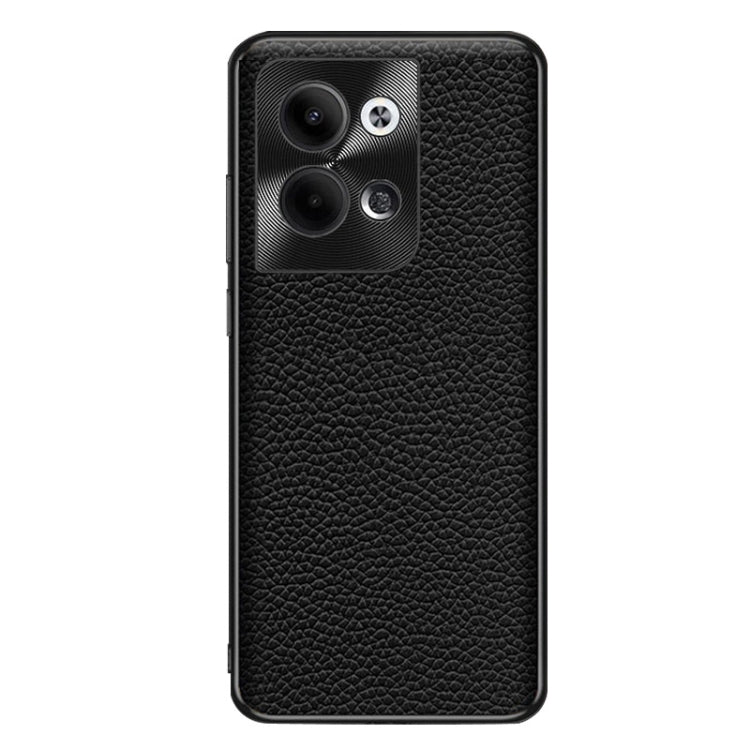 For OPPO Reno9 Pro Genuine Leather Litchi Texture Phone Case