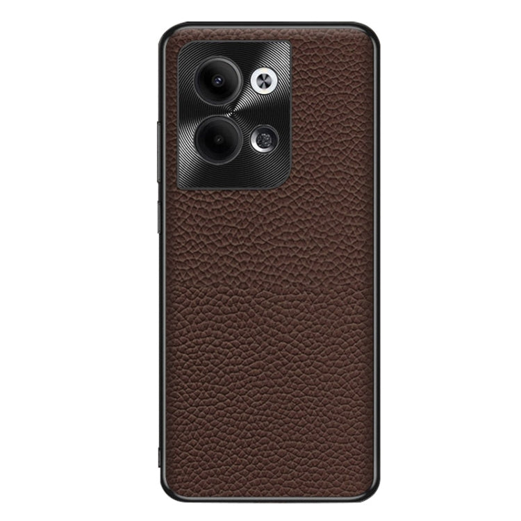 For OPPO Reno9 Pro Genuine Leather Litchi Texture Phone Case