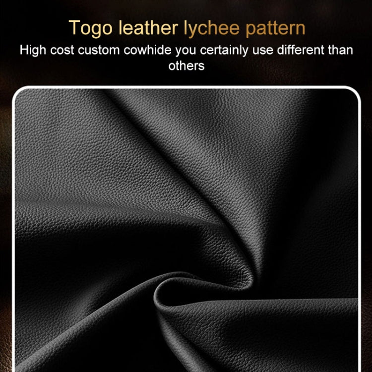For OPPO Reno9 Genuine Leather Litchi Texture Phone Case