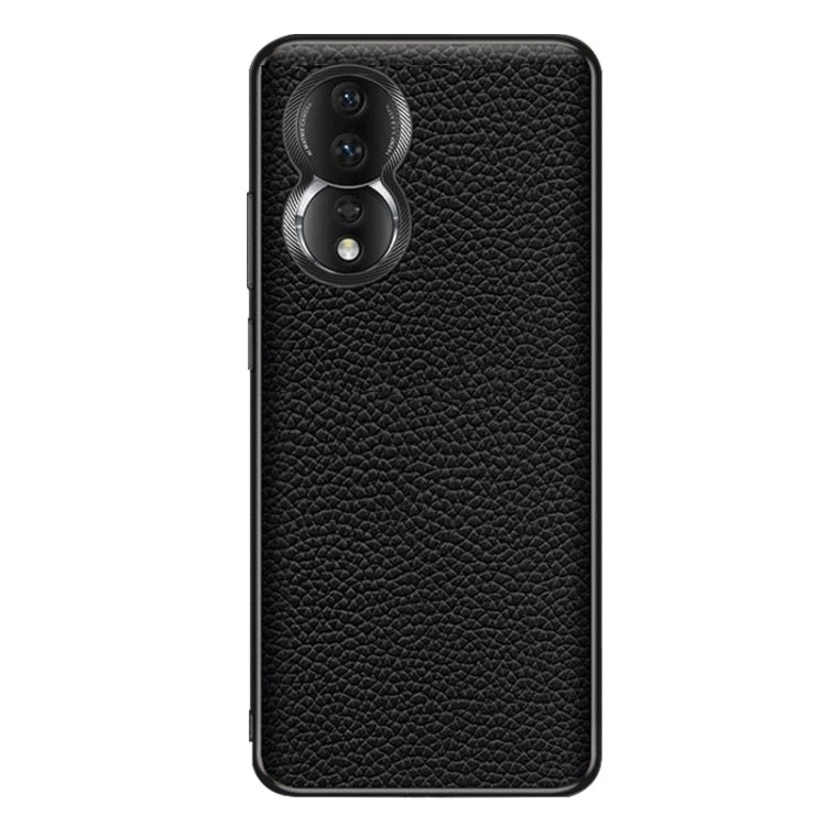For Honor 80 Genuine Leather Litchi Texture Phone Case