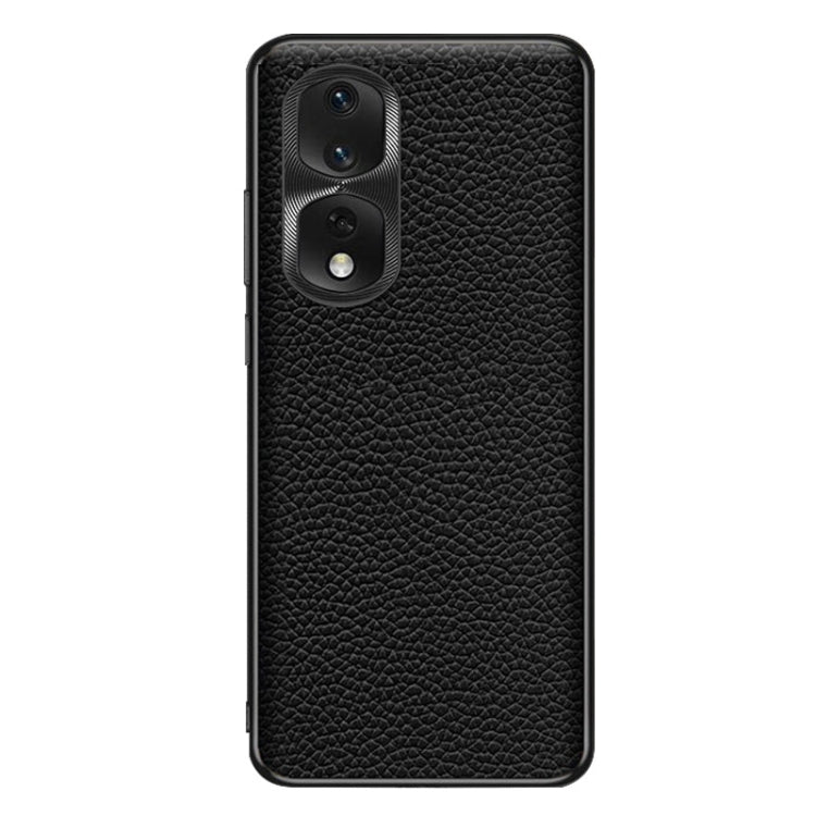 For Honor 80 Pro Genuine Leather Litchi Texture Phone Case