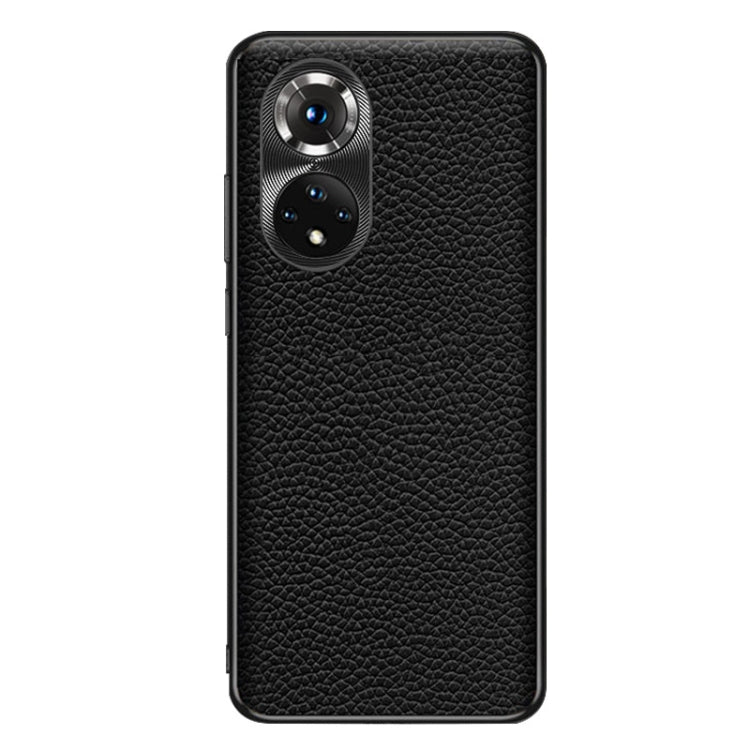 For Honor 50 Genuine Leather Litchi Texture Phone Case