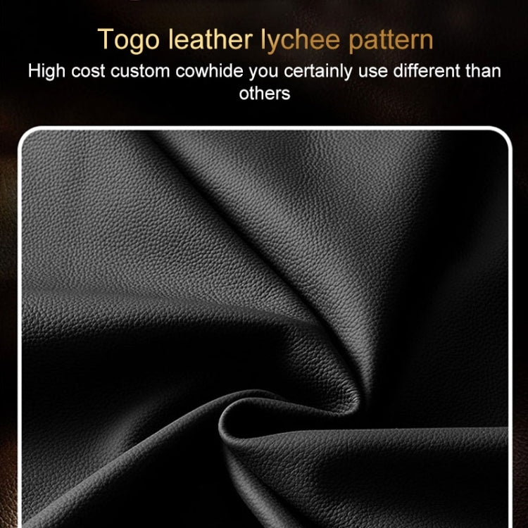 For Honor X50 Genuine Leather Litchi Texture Phone Case