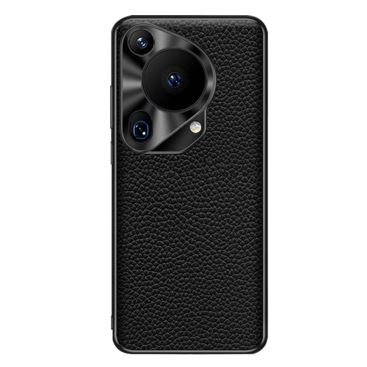 For Huawei Pura 70 Ultra Genuine Leather Litchi Texture Phone Case
