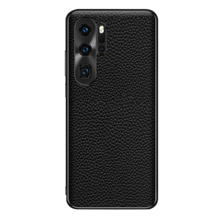 For Huawei P30 Pro Genuine Leather Litchi Texture Phone Case