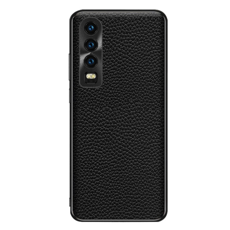 For Huawei P30 Genuine Leather Litchi Texture Phone Case