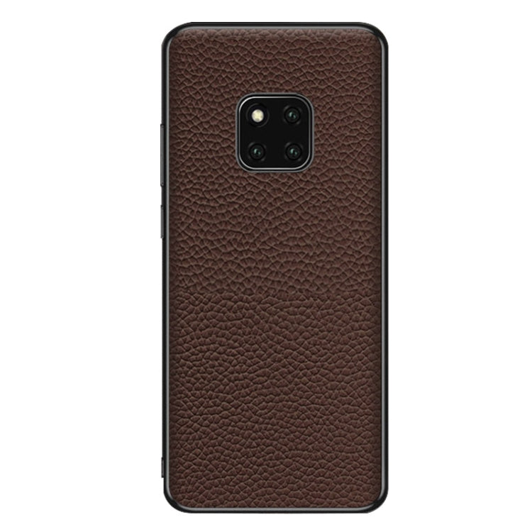 For Huawei Mate 20 Pro Genuine Leather Litchi Texture Phone Case