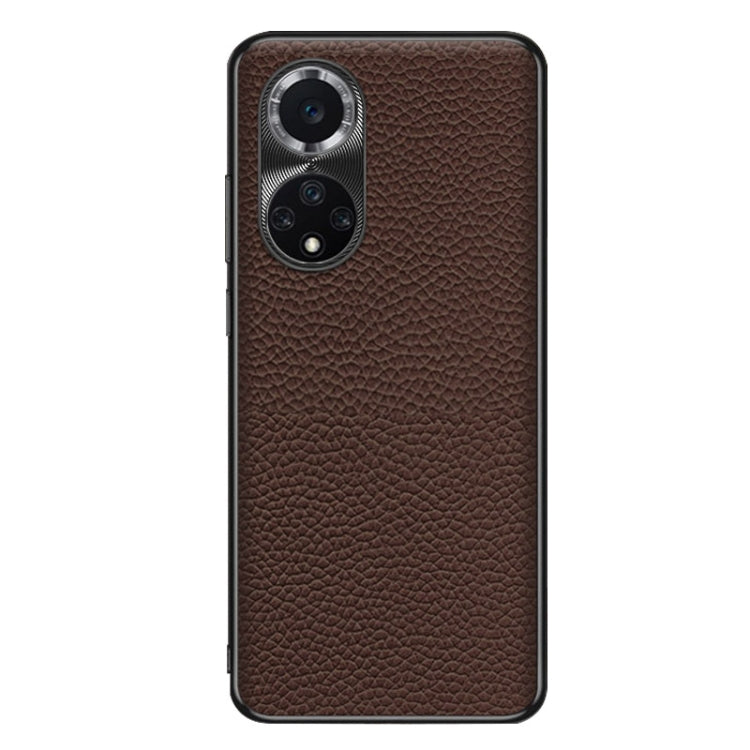 For Huawei nova 9 Genuine Leather Litchi Texture Phone Case