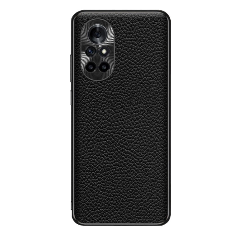For Huawei nova 8 Genuine Leather Litchi Texture Phone Case