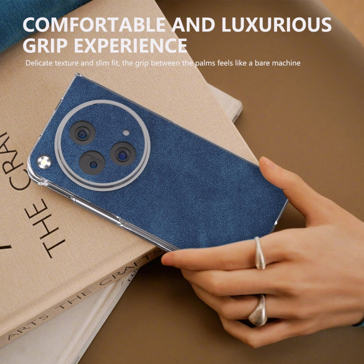 For OPPO Find N3 PU Leather Transparent Edge Phone Case