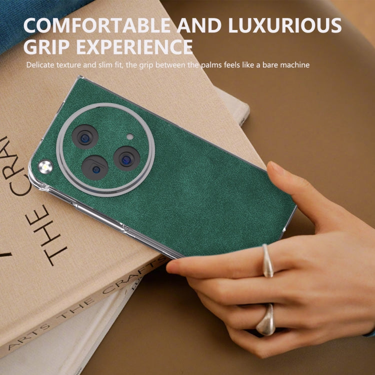 For OPPO Find N3 PU Leather Transparent Edge Phone Case
