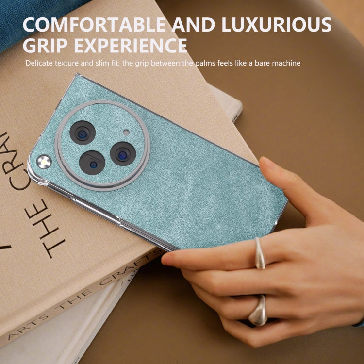 For OPPO Find N3 PU Leather Transparent Edge Phone Case