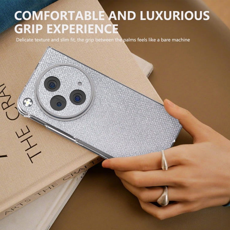 For OPPO Find N3 Transparent Frame Diamond Full Coverage Shockproof Phone Case
