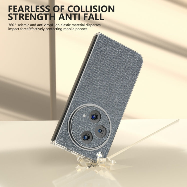 For OPPO Find N3 Transparent Frame Diamond Full Coverage Shockproof Phone Case