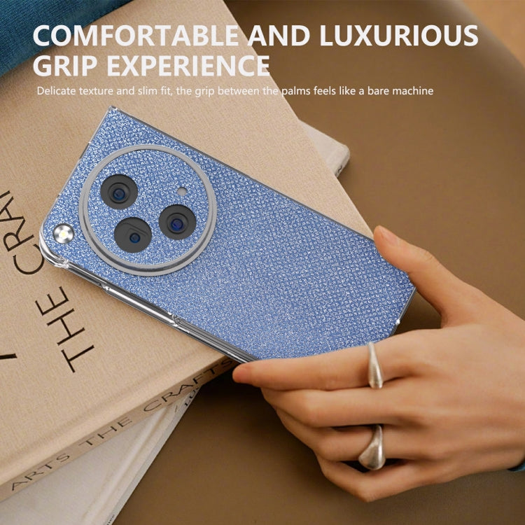 For OPPO Find N3 Transparent Frame Diamond Full Coverage Shockproof Phone Case