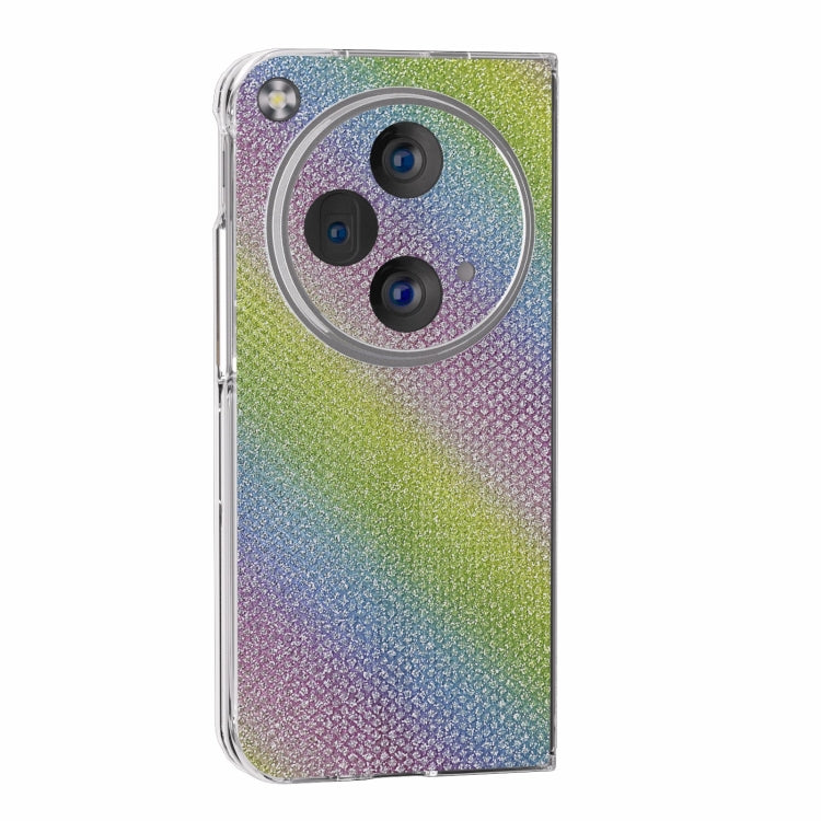 For OPPO Find N3 Transparent Frame Diamond Full Coverage Shockproof Phone Case