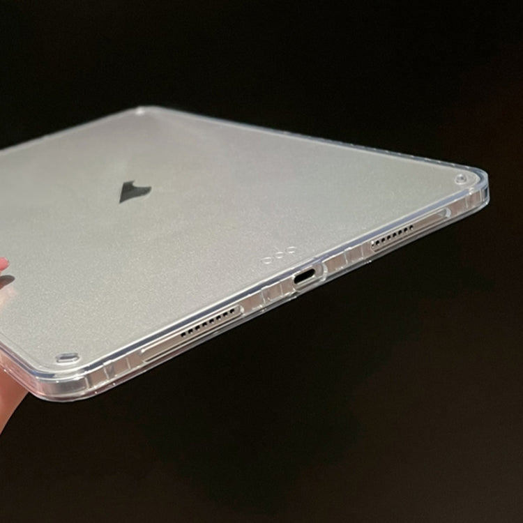 For iPad 10.2 2021/2020/2019 Suck Pen Clear Acrylic Tablet Case - Transparent