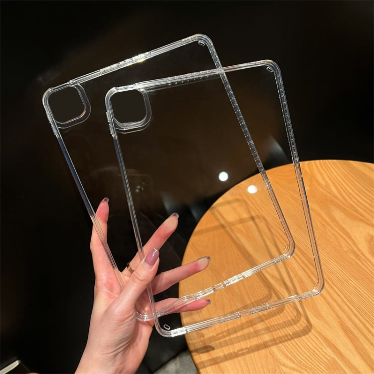 For iPad mini 6 / mini 2024 Suck Pen Clear Acrylic Tablet Case - Transparent