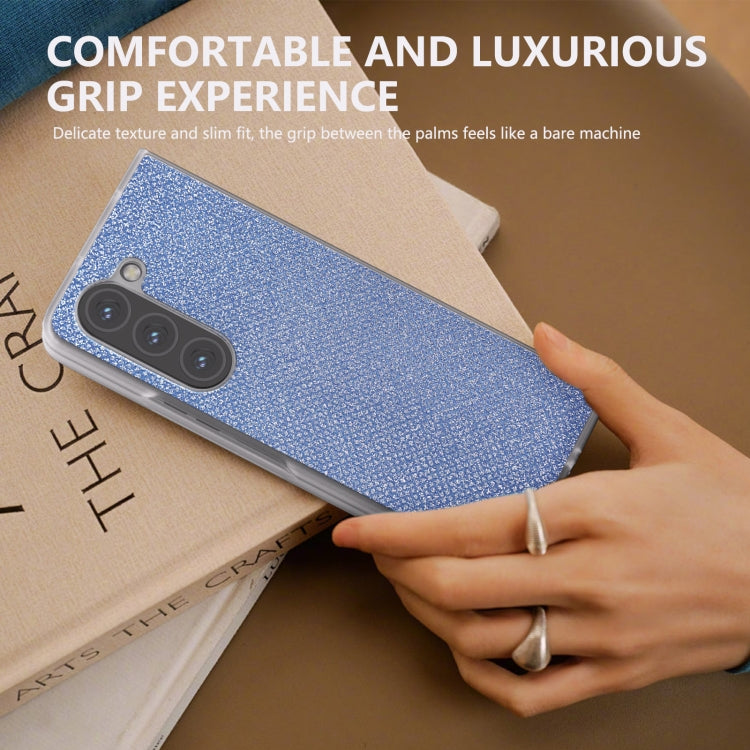 For Samsung Galaxy Z Fold5 Frosted Transparent Edge Diamond Phone Case