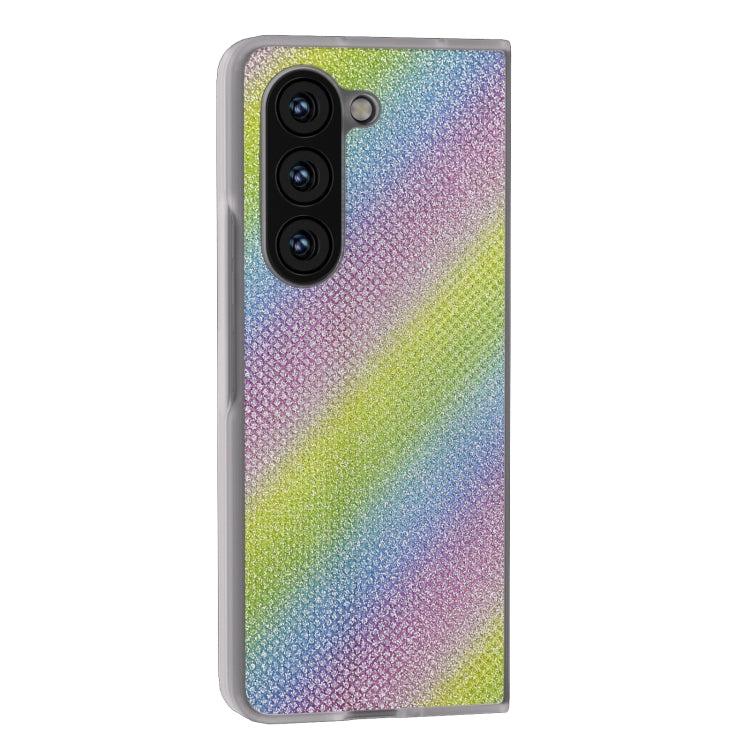 For Samsung Galaxy Z Fold5 Frosted Transparent Edge Diamond Phone Case