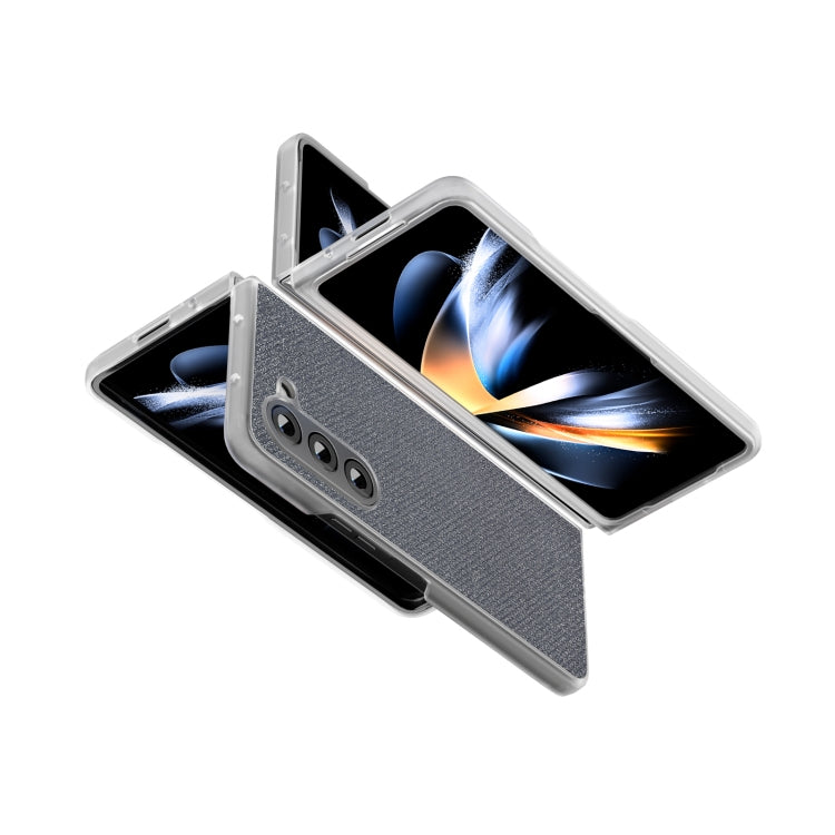 For Samsung Galaxy Z Fold6 5G Frosted Transparent Edge Diamond Phone Case