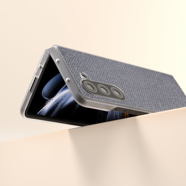 For Samsung Galaxy Z Fold6 5G Frosted Transparent Edge Diamond Phone Case