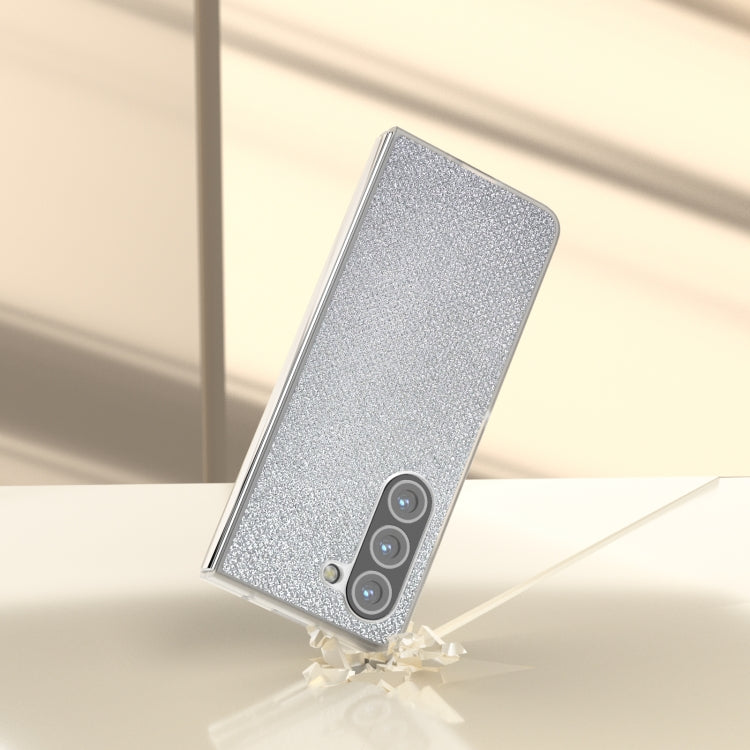 For Samsung Galaxy Z Fold6 5G Frosted Transparent Edge Diamond Phone Case
