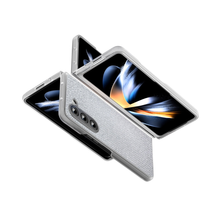 For Samsung Galaxy Z Fold6 5G Frosted Transparent Edge Diamond Phone Case