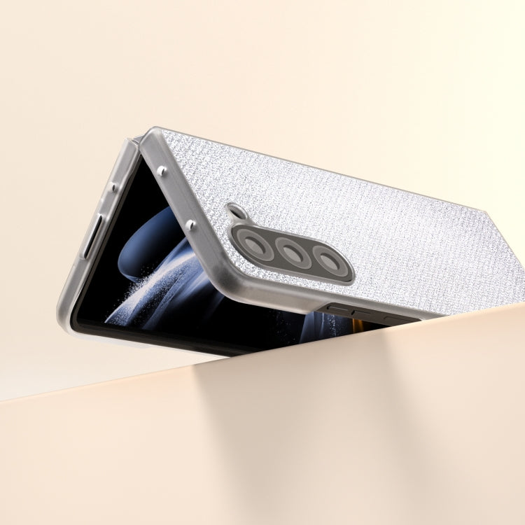 For Samsung Galaxy Z Fold6 5G Frosted Transparent Edge Diamond Phone Case