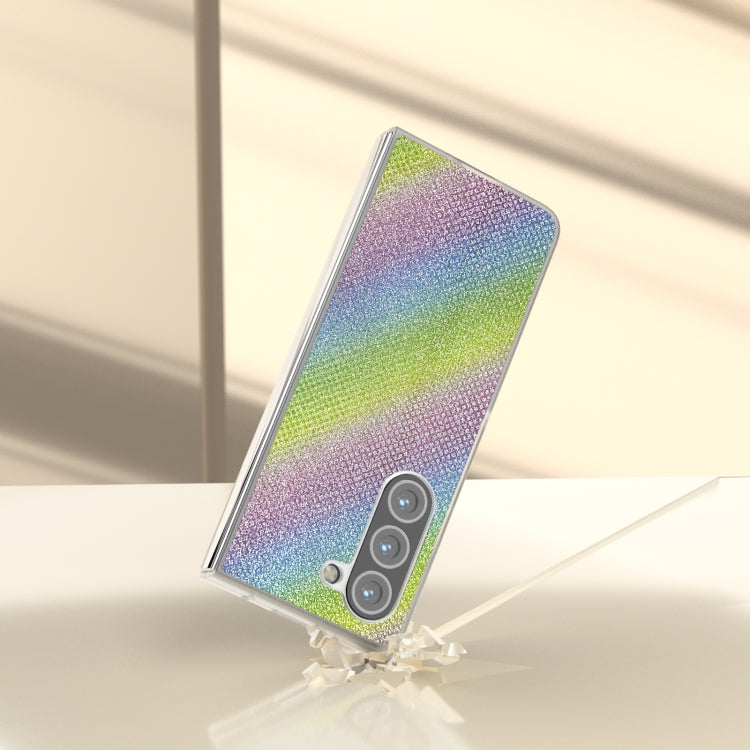 For Samsung Galaxy Z Fold6 5G Frosted Transparent Edge Diamond Phone Case