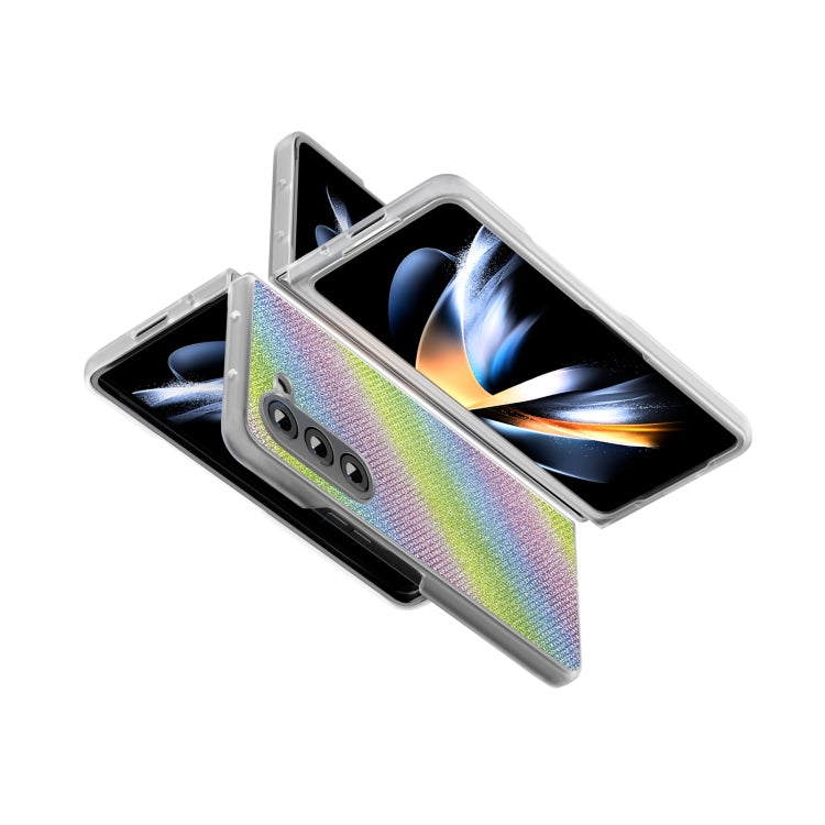 For Samsung Galaxy Z Fold6 5G Frosted Transparent Edge Diamond Phone Case