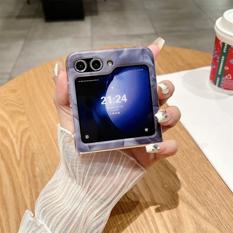 For Samsung Galaxy Z Flip5 Creative Porcelain Painting PC Full Coverage Fold Shockproof Phone Case