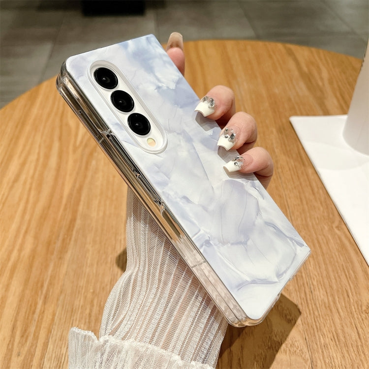 For Samsung Galaxy Z Fold3 / Fold4 Creative Porcelain Painting PC Full Coverage Fold Shockproof Phone Case