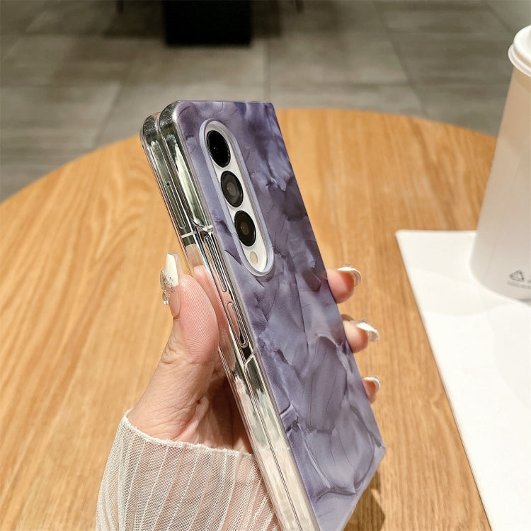 For Samsung Galaxy Z Fold3 / Fold4 Creative Porcelain Painting PC Full Coverage Fold Shockproof Phone Case