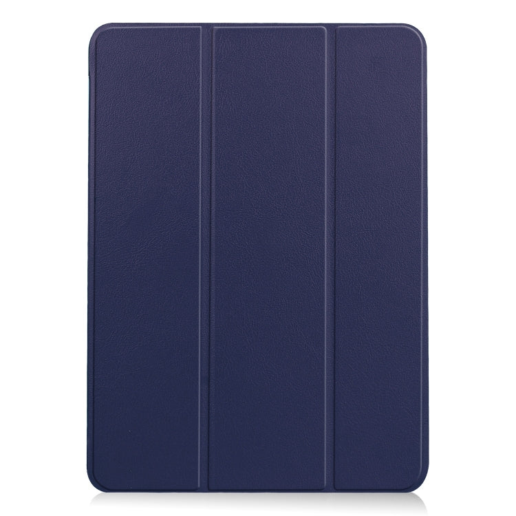 For iPad Air 11 2026 / 2025 / 2024 Custer Pure Color 3-Fold Holder Smart Leather Tablet Case