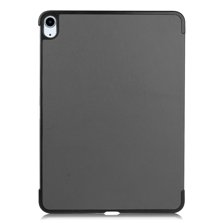 For iPad Air 11 2026 / 2025 / 2024 Custer Pure Color 3-Fold Holder Smart Leather Tablet Case