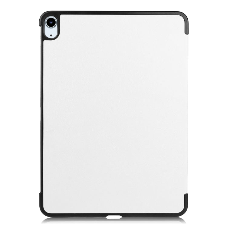 For iPad Air 11 2026 / 2025 / 2024 Custer Pure Color 3-Fold Holder Smart Leather Tablet Case