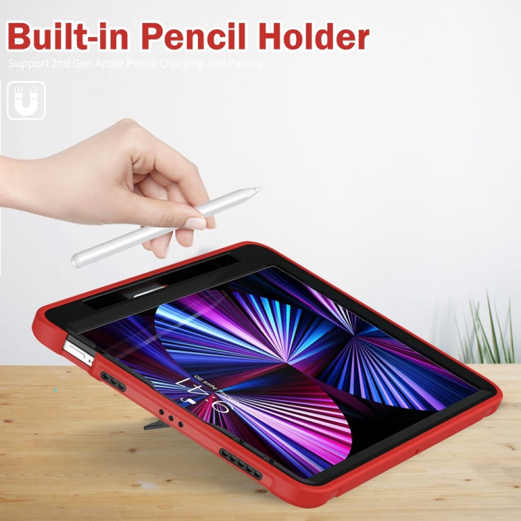 For iPad Pro 11 2025 / 2024 Spider Wheel Silicone Hybrid PC Tablet Case